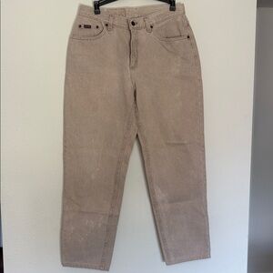 VINTAGE Riders by Lee Tan Cream Beige Jeans Pants size 12